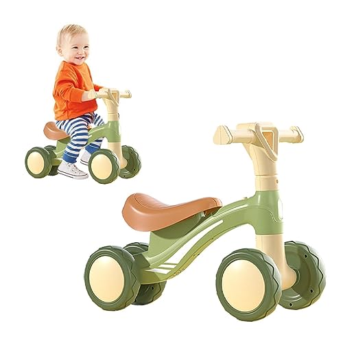 Laufradspielzeug - Weiches und rundes Kleinkinderfahrrad mit 4 Rädern,Lauflernhilfen für Kleinkinder im Alter von 1–6 Jahren, Jungen und Mädchen, Kleinkinder-Aufsitzspielzeug, Anloximt