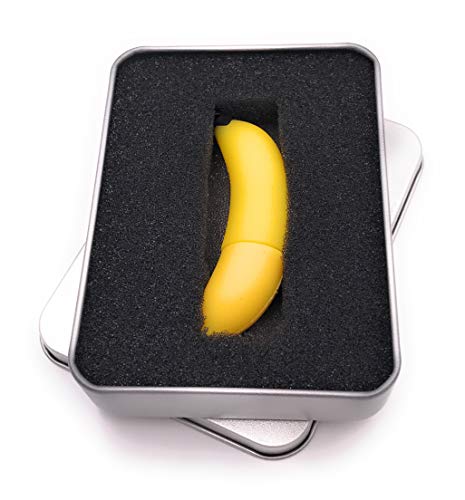 Onwomania Banane Obst Essen USB Stick in Alu Geschenkbox 64 GB USB 3.0