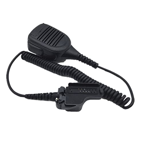 ARSMI Schulterlautsprechermikrofon Mic Fit for Motorola-Radio GP900 GP9000 MT2000 MTS2000 MT6000 MTX838 MTX1000 MTX8000 MTX9000 Walkie-Talkie-Mikrofon