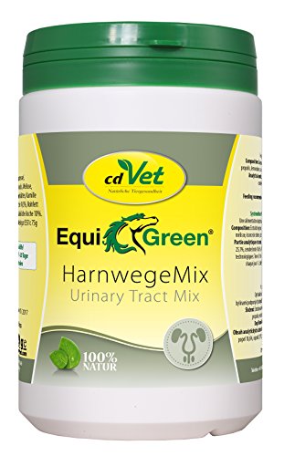 cdVet Naturprodukte EquiGreen HarnwegeMix 450 g - Pferd - Ergänzungsfuttermittel - Harnwegprobleme - Vitaminversorger - Ausscheidungsförderung negativer Bakterien - Unterstützung der Organfunktion -
