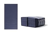 Zelltuchservietten Tissue 33x33 cm, 2-lagig, 1/8 Falz dunkelblau, 1280 Stück je Karton; Servietten intensive Farben, hochwertige Tischdekoration günstig kaufen