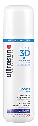 Ultrasun Sports Gel SPF30 Transparentes Sonnenschutz-Gel, 1er Pack (1 x 200 ml)