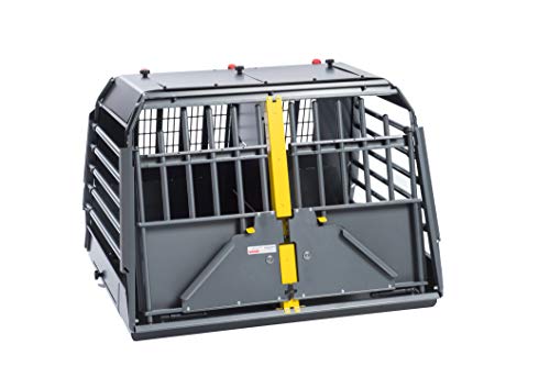 Kleinmetall VarioCage Doppelbox M Hundebox und Transportbox für Hunde im Auto