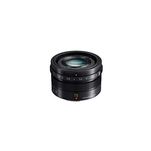 Panasonic Lumix G Leica DG SUMMILUX Objektiv, 15 mm, F1.7 ASPH., professionelle spiegellose Micro Four Thirds, h-x015 (USA schwarz)