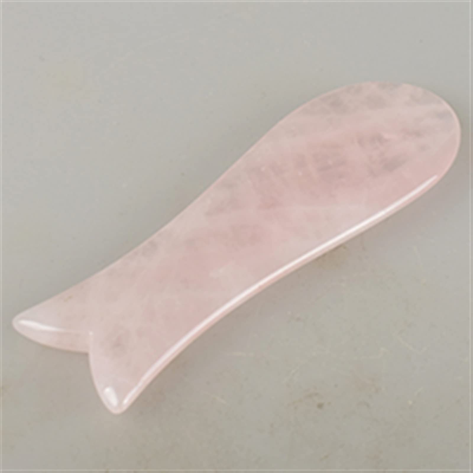 Guasha Board Jade Gesichtsmassagegerät Crystal Energy Pink Stone 1St (Color : Violet)