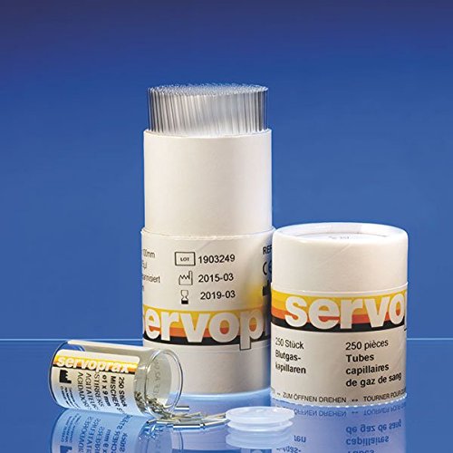 Servoprax A2 0302 Blutgaskapillaren, 175 µL, 80 IE/mL (250-er Pack)