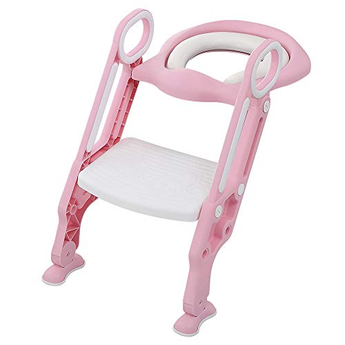 Kinder-Toilettensitz faltbar und verstellbar, Toilettensitz für Babys zum Sauberkeitstraining