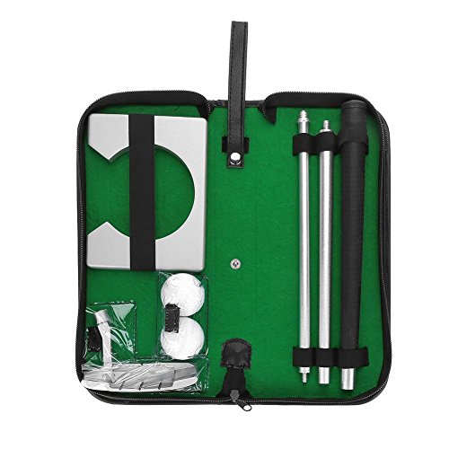 VIFER Cup Indoor Golf Putting Cup Übungsschläger Putter Kit Set mit Balls Bag