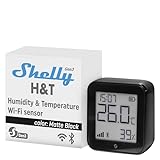 SHELLY PLUS HT S - Shelly Plus H&T Wi-Fi WLAN Luft-/Temp.-sensor, schwarz