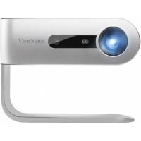 Viewsonic M1+ Portabler LED Projektor (WVGA, 300 Lumen, HDMI, USB, USB-C, WLAN Konnektivität, 3 Watt Lautsprecher, SD-Kartenleser) Silber
