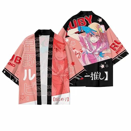 Anime OSHI NO KO Charakter Hoshino Ai Cosplay Kimono Haori Mantel Für Manga Fans Cosplay Oder Festival Geschenk