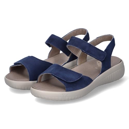 Fidelio Damen Sandalen/Sandaletten Blau Rauleder, Größe:41, Farbauswahl:blau