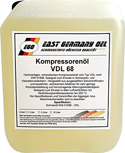 Kompressorenöl VDL 68 Kanister 5 Liter