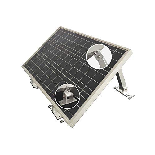 enjoy solar Aluminium verstellbare Halterung mit Neigungswinkel 10° -30° für Solarpanel Solarmodul, geeignet für alle Modulbreite (inkl. Schrauben und Muttern)