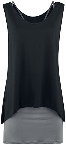 Black Premium by EMP Two in One Dress Frauen Kurzes Kleid schwarz/Charcoal 5XL