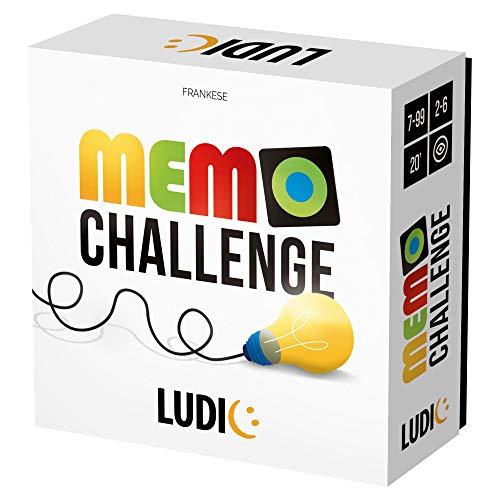 Ludic - Memo Challenge - Gesellschaftsspiel für die ganze Familie, Mehrfarbig
