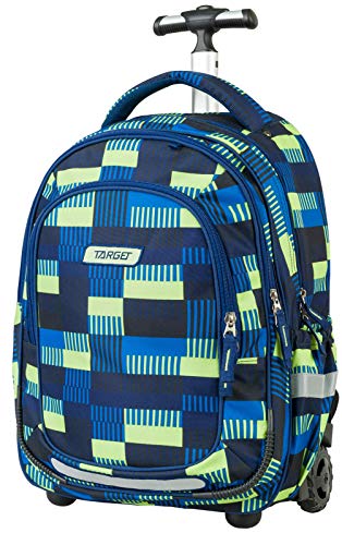 TARGET Unisex-Youth Rucksack auf Rädern - Trolley, blau/gelb, Einheitsgröße