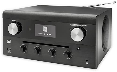 Dual CR 900 Phantom Internet CD-Radio DAB+, UKW AUX, Bluetooth®, CD, DLNA, NFC, USB, WLAN, Internetradio DLNA-fähig, Spotify Schwarz