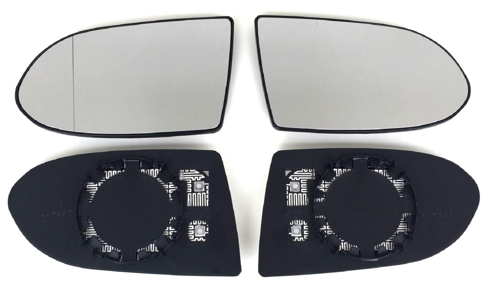 Spiegel Spiegelglas links + rechts 2er Set Pro!Carpentis kompatibel mit Zafira A 1999 bis 2005 beheizt Ersatzglas für Aussenspiegel