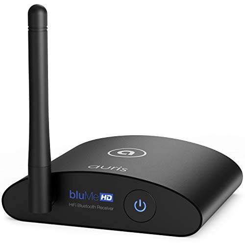 Auris bluMe True Hi-Fi Bluetooth Music Receiver with high-end aptX® / AAC audio streaming codecs and audiophile grade DAC Colour BLACK