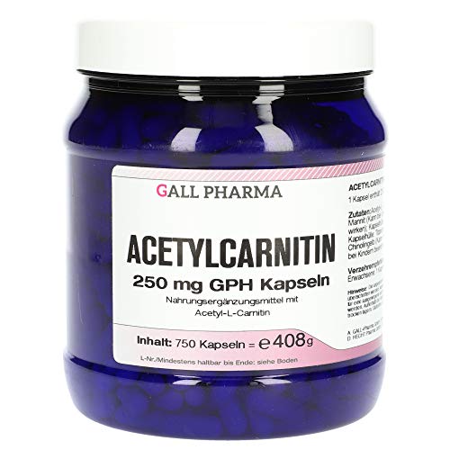 Gall Pharma Acetylcarnitin 250 mg GPH Kapseln, 1er Pack (1 x 750 Stück)