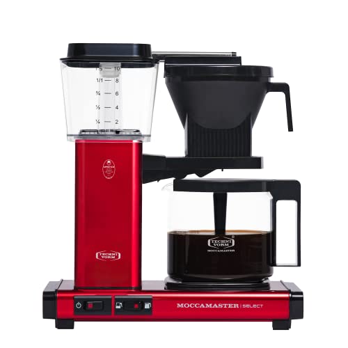 Moccamaster Filter Kaffeemaschine KBG Select, 1.25 Liter, 1520 W, Red Metallic