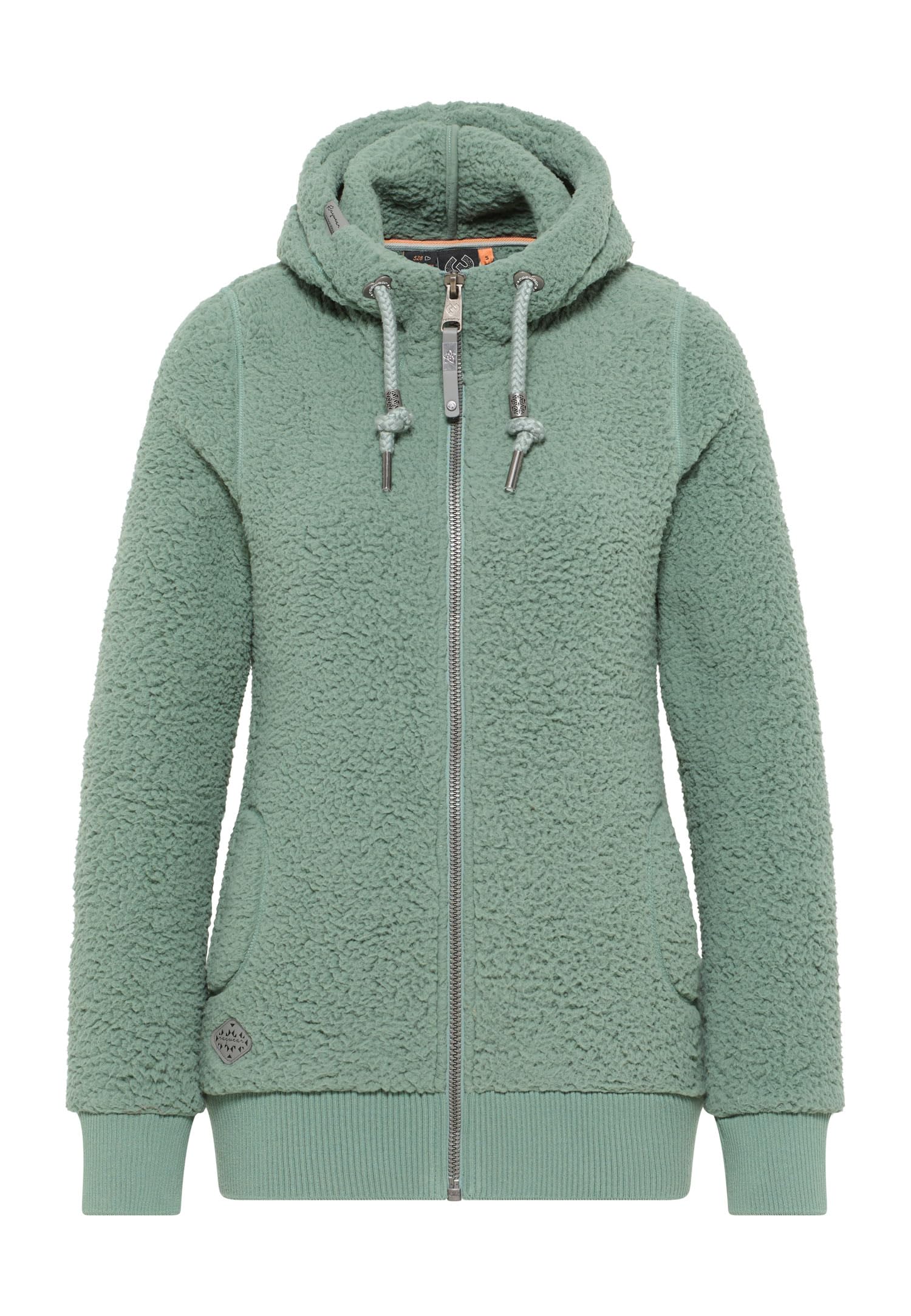 Ragwear W Vilmac Grün - Komfortable Damen Teddyfleece Jacke, Größe L - Farbe Dusty Green