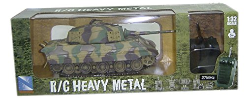 NewRay 87573 - Ferngesteuerter Modell-Panzer "King Tiger Heavy Metal" 1:32
