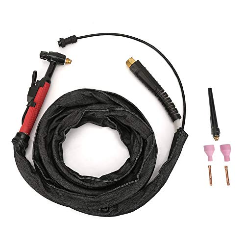Tig-Samfox Tig Schweißbrenner, luftgekühlt, flexibles Kabel für Schlauchleitung von 3,7 m, für die Elektrode M16, 3,7 m, QQ150