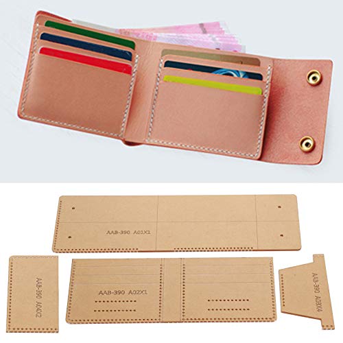 Leder-Handwerksvorlage 3-fach Brieftaschen-Vorlage Acryl-Vorlage Lederhandwerk Handgemachtes Kunsthandwerk