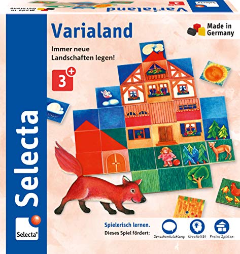 Selecta 63021 Varialand, Legespiel aus Holz, Schmidt Spiele