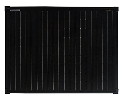 enjoy solar® Monokristallines Solar Panel Deal für Wohnmobil, Gartenhäuse, Boot (Mono 50W Black)