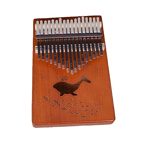 17 Key Thumb Piano Leichtes und langlebiges Mahagoni-Blau-Brown Reduzieren Sie Stress und fördern Sie das Wohlbefinden mit Tuning-Hammer, Samtbeutel und mehr Geschen A