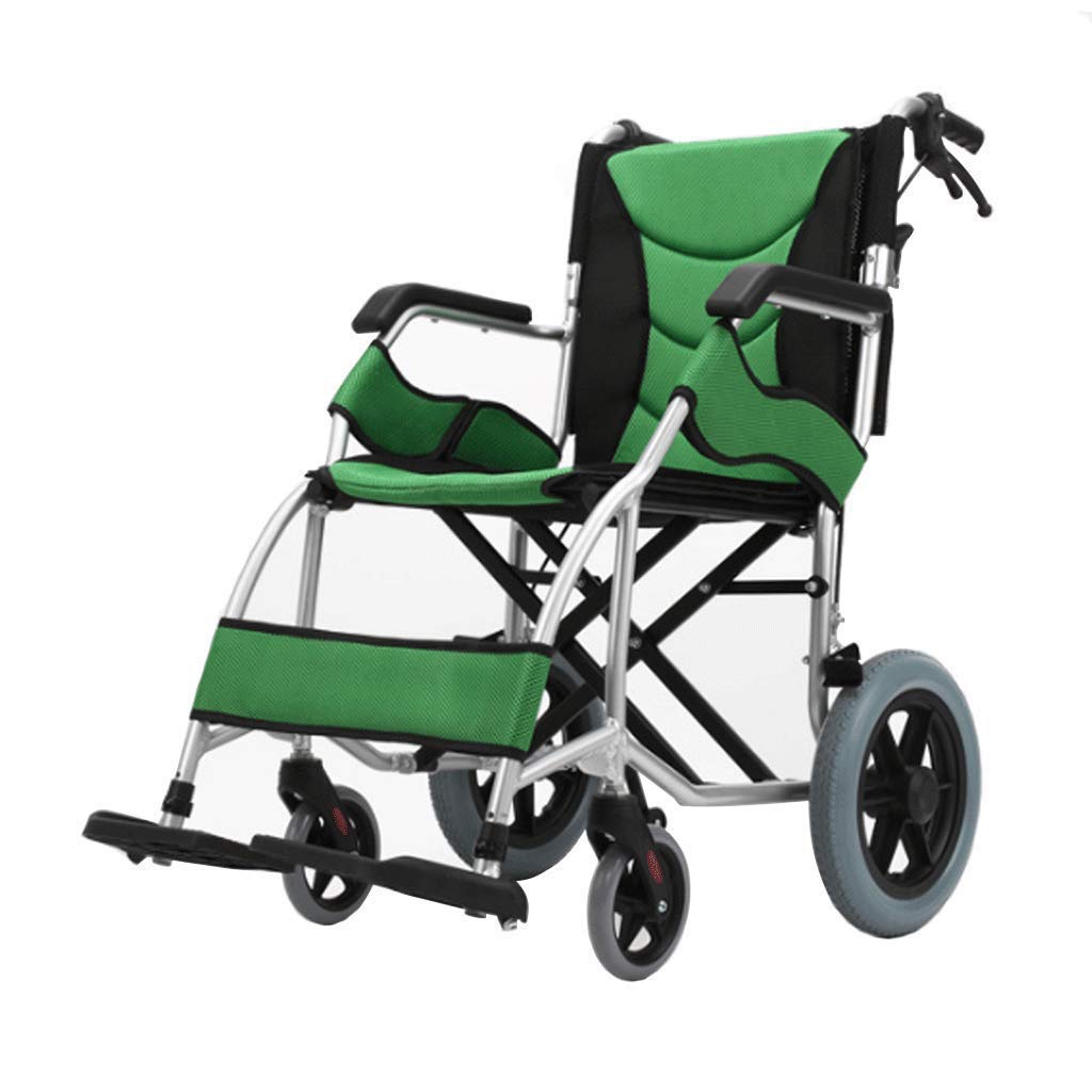 Kreativer selbstfahrender Rollstuhl, kleiner Rollstuhl, zusammenklappbarer, leichter Aluminium-Trolley, für ältere Menschen, Behinderte, Reisen, keine Notwendigkeit, aufblasbare Reifen zu be