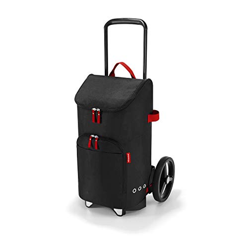 reisenthel citycruiser Rack + citycruiser Bag Set - moderner, robuster Einkaufstrolley aus Aluminium, leichtlaufende Rollen - große Einkaufstasche, 34x60x24 cm, 45 l, Black (7003)