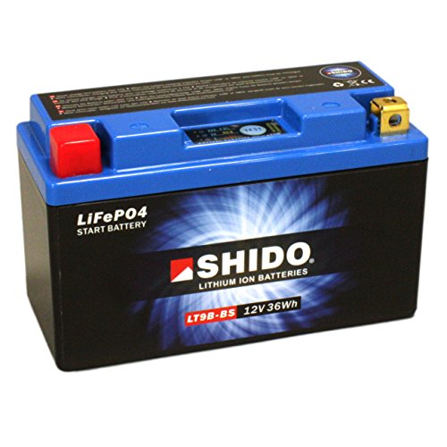 Batterie Shido Lithium LT9B-BS/YT9B-BS, 12V/8AH (Maße: 150x70x105) für Yamaha YZF600 R6 Baujahr 2004