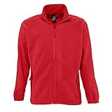 Sols Herren Outdoor Fleece Jacke North (Large) (Rot)