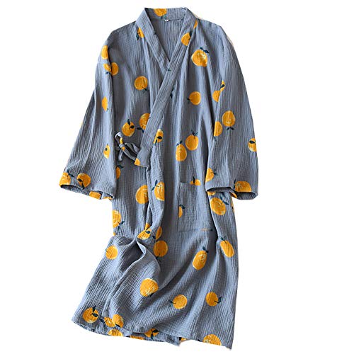 Kimono-Schlafanzüge im Japanischen Stil für Frauen [Größe L, Hibiscus A]