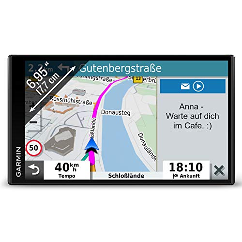 Garmin DriveSmart 65 MT-D EU Navi - extragroßes Touch-Display, 3D-Navigationskarten und Live-Traffic via DAB+