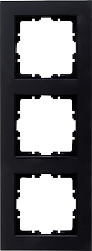 Kopp HK07 - Abdeckrahmen 3-fach, Farbe: schwarz matt - (10 Stück)