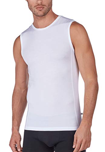 HUBER Herren Athleticshirt Unterhemd, Weiß (Weiss 0500), XXX-Large (Herstellergröße: 3XL)