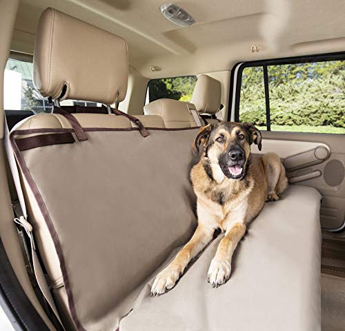 PetSafe Happy Ride wasserdichte Sitzbank Sitzbezug für Hunde und Haustiere – passend für Autos, LKWs und SUVs – Wasserdichter Bereich Schutz – Extra Breit, Hellbraun