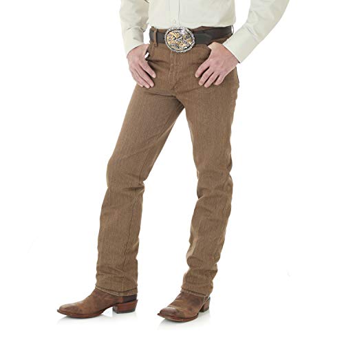 Wrangler Men's Cowboy Cut Slim Fit Jean, Black Whiskey, 31x32