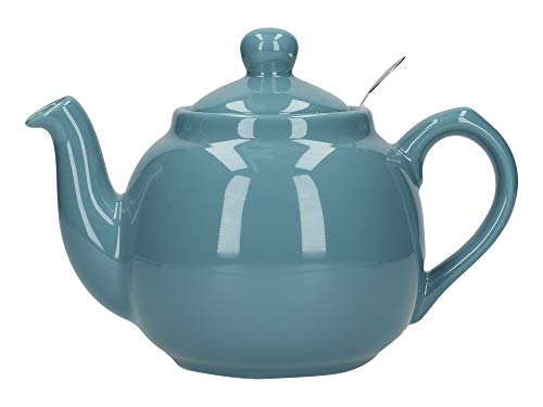 London Pottery Teekanne mit Filter, für 2 Tassen, Grün, Keramik, Aqua, 2 Cup