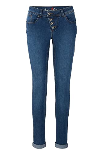 Buena Vista Damen Jeans Malibu Stretch Denim (as3, Alpha, s, Regular, Regular, mid Stone)