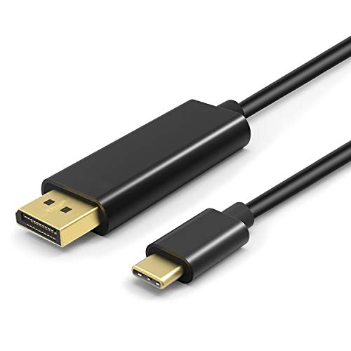 TNP USB Typ C (USB-C) auf DisplayPort DP 4K Adapterkabel (1,2 m) – USB-C 3.1 Stecker auf DisplayPort DP Ultra HD UHD 4K 1080P Video Audio AV Adapter Konverter Konverter Anschluss kompatibel mit MacBook iPad Laptop