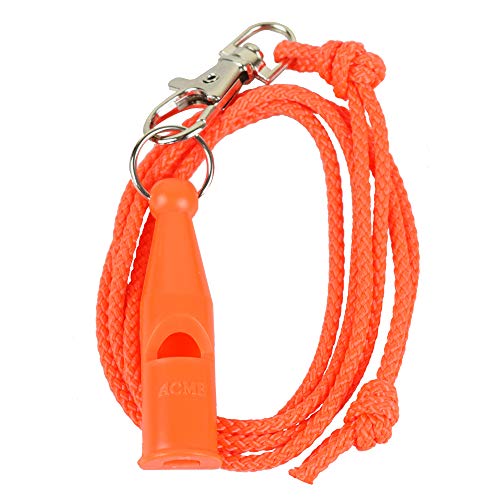 ACME Field Trail Hundepfeife No. 212 + GRATIS Pfeifenband | Original aus England | Laut und weitreichend (orange)