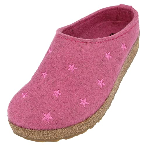 HAFLINGER 741032 Grizzly Stelline Damen Schuhe Hausschuhe Pantoffeln, Größe:42 EU, Farbe:Rosa