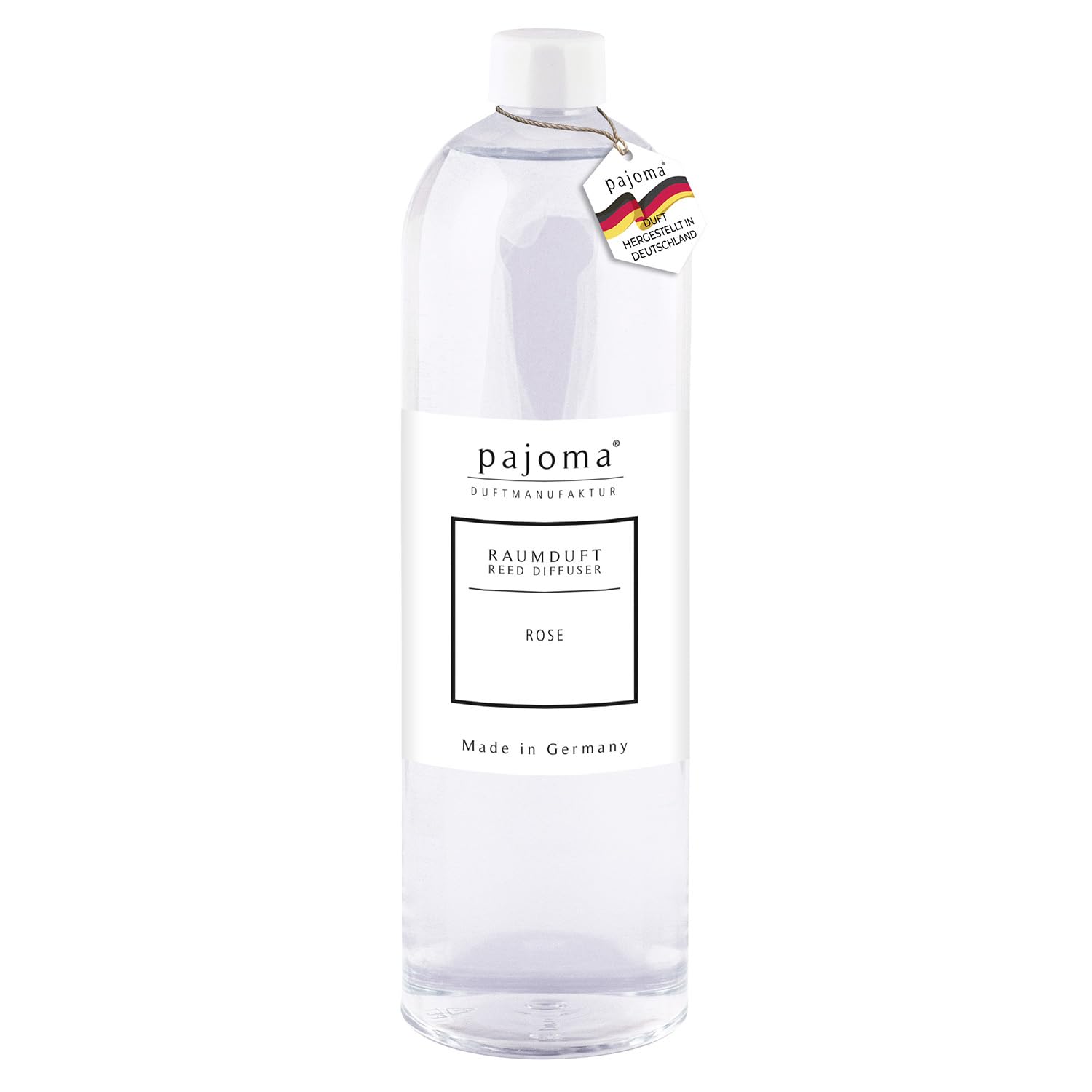 pajoma® Raumduft Nachfüllflasche 1000 ml, Rose | Nachfüller für Lufterfrischer | intensiver und hochwertiger Duft in Premium Qualität
