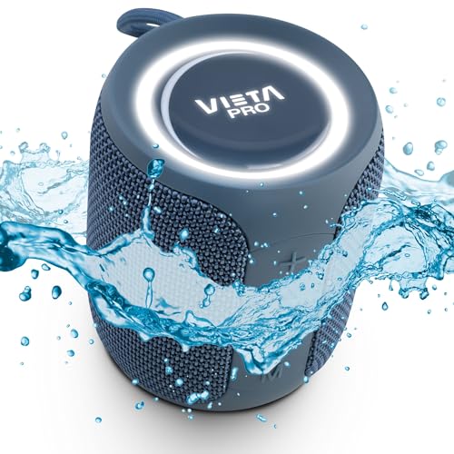 Vieta Pro Easy 2 Lautsprecher, mit Bluetooth 5.0, True Wireless, Mikrofon, Radio FM, 12 Stunden Akkulaufzeit, IPX7-Wasserdichtigkeit und Direktknopf zum virtuellen Assistenten; in Blau.
